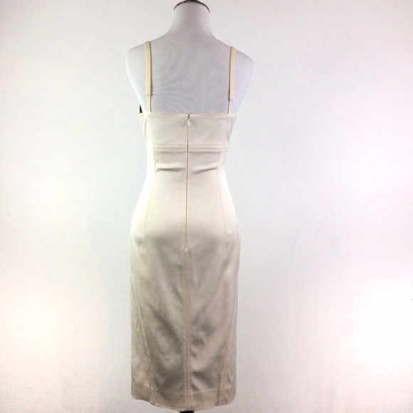 ❌SOLD❌Dolce & Gabbana Cream Stretchy Bodycon Dress - Picture 4 of 8